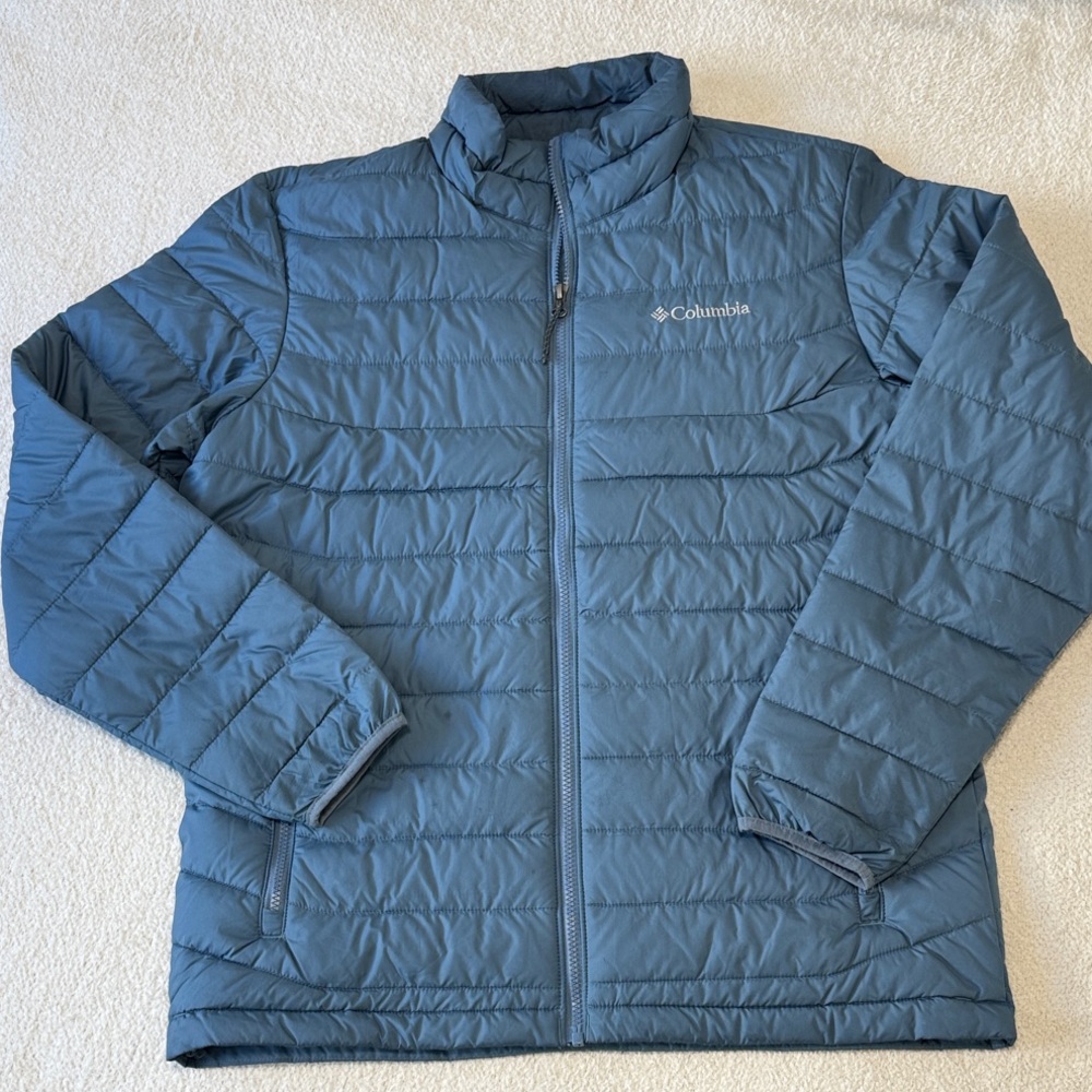 Columbia Men's Slate Blue Quilted Puffer Jacket